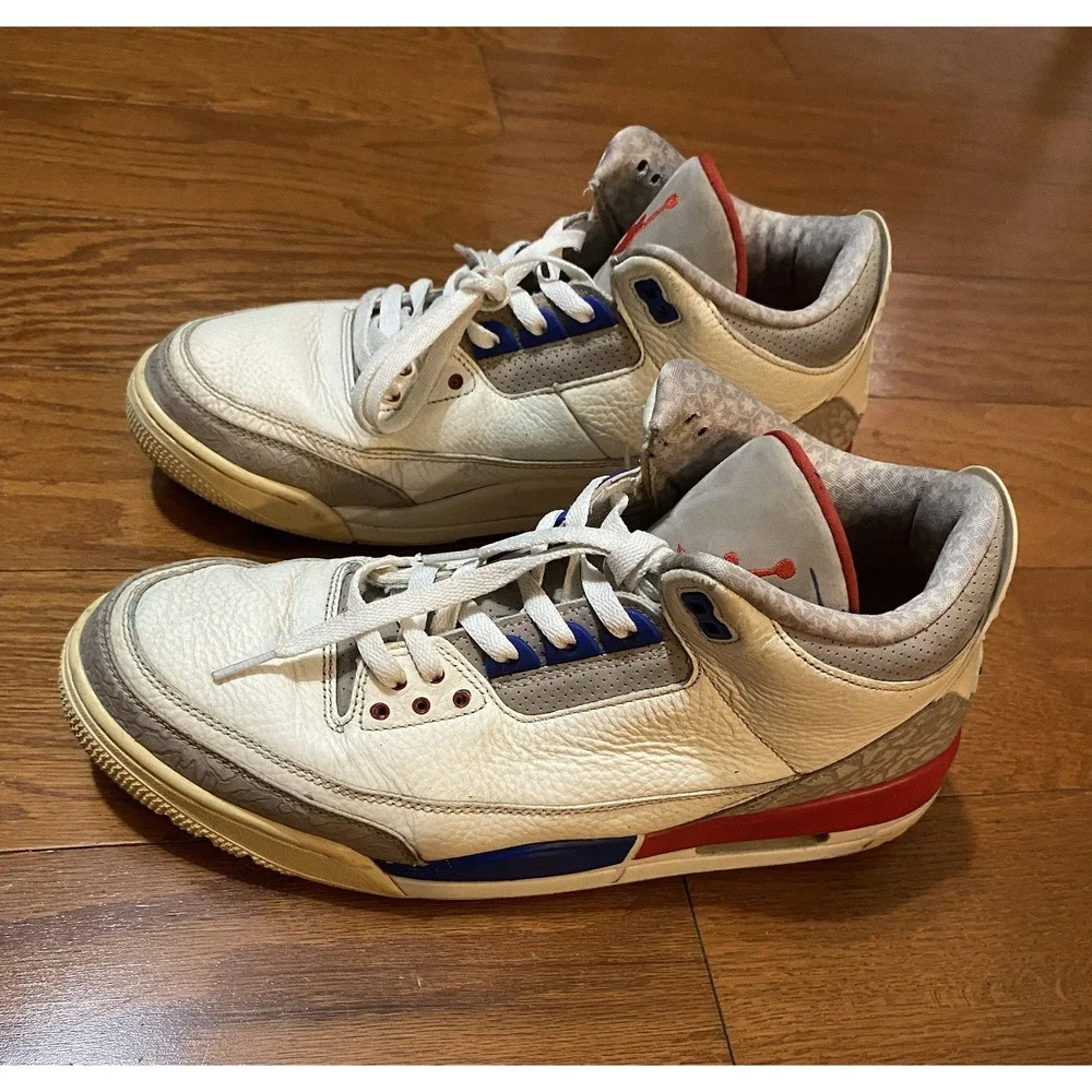 Air Jordan 3 Retro Men's Sneakers Size 13 International Flight 136064-140